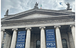 Exterior of General Post Office, a white building with tall columns